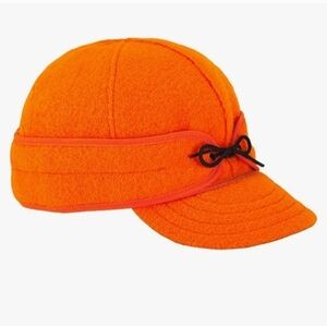 Stormy Kromer The Rancher Cap – Wool Winter Hat for Men 6 7/8 Orange